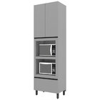 Torre Quente 2 Fornos Diva Espresso Móveis Cinza