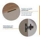 Torre Quente 2 Nichos Forno E Microondas Com Rodapé Puxador 1