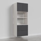 Torre Quente 2 Nichos Forno E Microondas Sem Rodapé Puxador 1