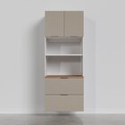 Torre Quente 2 Nichos Forno E Microondas Sem Rodapé Puxador 1