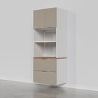 Torre Quente 2 Nichos Forno E Microondas Sem Rodapé Puxador 1