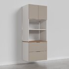 Torre Quente 2 Nichos Forno E Microondas Sem Rodapé Puxador 1