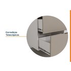 Torre Quente 2 Nichos Forno E Microondas Sem Rodapé Puxador 1