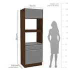 Torre Quente 2 Portas 1 Gaveta 2 Nichos Para Forno Campanele
