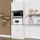 Torre Quente 2 Portas 2 Gavetas 2 Nichos Com Rodapé Ipanema C