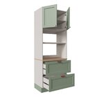 Torre Quente 2 Portas 2 Gavetas 2 Nichos Para Forno E Microon