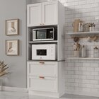 Torre Quente 2 Portas 2 Gavetas 2 Nichos Para Forno E Microon