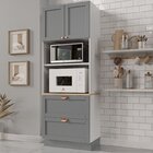 Torre Quente 2 Portas 2 Gavetas 2 Nichos Para Forno E Microon