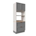 Torre Quente 2 Portas 2 Gavetas 2 Nichos Para Forno E Microon