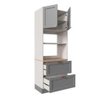 Torre Quente 2 Portas 2 Gavetas 2 Nichos Para Forno E Microon