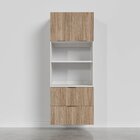 Torre Quente 2 Portas 2 Gavetas 2 Nichos Para Forno E Microon