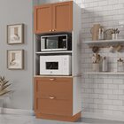 Torre Quente 2 Portas 2 Gavetas 2 Nichos Para Forno E Microon