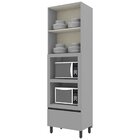 Torre Quente 2 Portas 2 Gavetas 2 Nichos Para Forno Ketlin  C