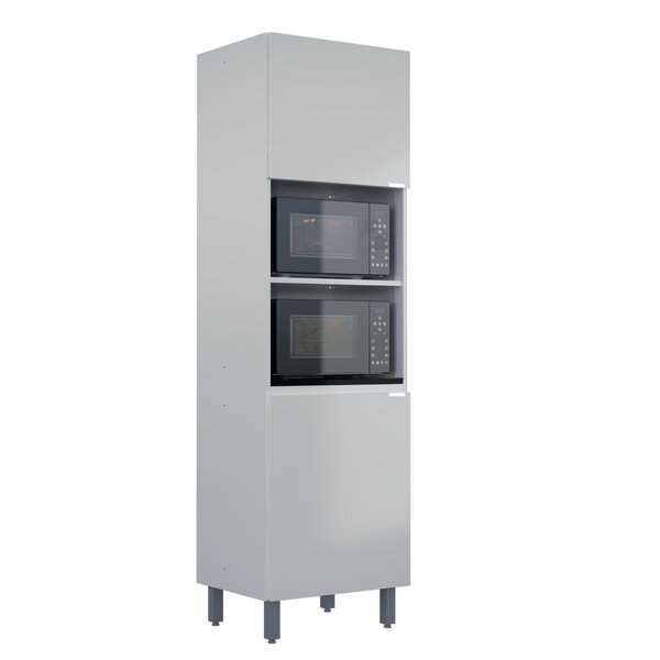 Torre Quente 2 Portas 2 Nichos Para Forno Quadria  Branco Árt