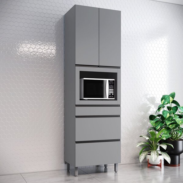 Torre Quente 2 Portas 3 Gavetas 1 Nicho Para Forno Ketlin  Ci