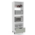 Torre Quente 2 Portas Basculantes 1 Gaveta Branco/verde