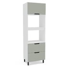 Torre Quente 2 Portas Basculantes 1 Gaveta Branco/verde