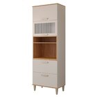 Torre Quente 3 Portas 1 Gaveta 1 Nicho Para Forno Ou Microond