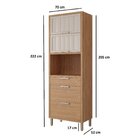 Torre Quente 3 Portas 2 Gavetas 1 Nicho Para Forno Ou Microon