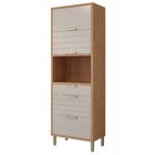 Torre Quente 3 Portas 2 Gavetas 1 Nicho Para Forno Ou Microon