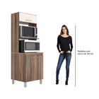 Torre Quente 3 Portas 2 Nichos Para Forno Lara  Nogueira/off