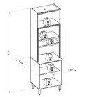 Torre Quente 3 Portas 65cm Selene Linea Brasil
