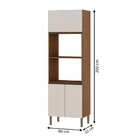 Torre Quente 3 Portas Ebano Fosco/off White Fosco 1311m - Gen