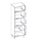 Torre Quente 3p 221x72cm Mdf Kali 16866 Nicioli