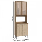 Torre Quente 4 Portas 100% Mdf Wood/malbec Co9401 - Decibal