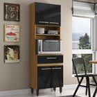 Torre Quente 4 Portas 1 Gaveta Dakar/preto 2060p - Delmarco