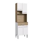 Torre Quente 4 Portas 1 Gaveta Wood/branco Ac4001 - Decibal