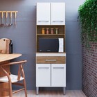 Torre Quente 4 Portas 1 Gaveta Wood/branco Ac4010 - Decibal