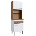 Torre Quente 4 Portas 1 Gaveta Wood/branco Ac4010 - Decibal