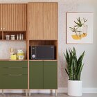 Torre Quente 4 Portas 1 Nicho Para Forno Ou Microondas Divina