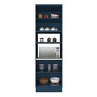 Torre Quente 4 Portas 1 Nicho Para Forno Sevilha Azul/cinza