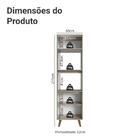 Torre Quente 60 Cm 2 Portas 2 Nichos Com Pés Crema Nice Madesa