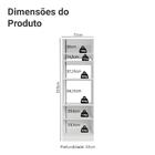 Torre Quente 70 Cm 3 Portas Branco Vik Madesa