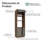 Torre Quente 70 Cm 3 Portas Rustic/cinza Vik Madesa