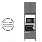 Torre Quente 70cm 2 Portas 1 Gaveta Cozinha Flórida Grafite