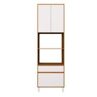 Torre Quente 70cm 2 Portas 2 Gavetas Cozinha Milão Freijó Roc