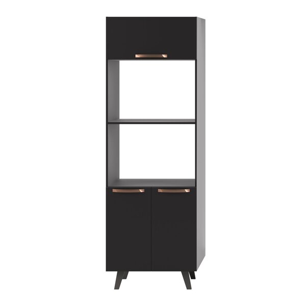 Torre Quente 70cm 3 Portas 2 Nichos Para Forno Emília Thela P