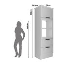 Torre Quente 70cm Para Forno E Micro-ondas Com 1 Porta Bascul