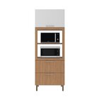 Torre Quente 80cm Para Forno E Micro-ondas Com 1 Porta Bascul