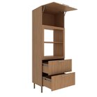 Torre Quente 80cm Para Forno E Micro-ondas Com 1 Porta Bascul