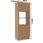 Torre Quente 80cm Para Forno E Micro-ondas Com 1 Porta Bascul