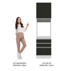 Torre Quente Armário De Cozinha 60 Cm 1 Porta 3 Gavetas Branc