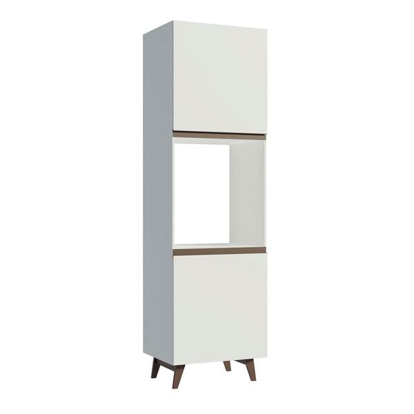 Torre-quente Armário De Cozinha 60 Cm 2 Portas Branco Reims M