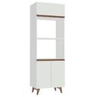 Torre Quente Armário de Cozinha 70 cm 3 Portas Branco Reims M