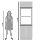 Torre Quente Armário De Cozinha Para 2 Fornos 100% Mdf Branco