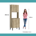 Torre Quente Carvalho Cozinha Arizona 2783 Carraro